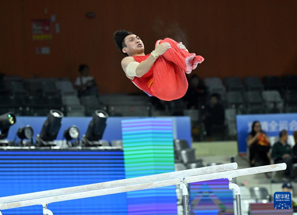 全运会｜体操——男子双杠决赛：邹敬园夺冠