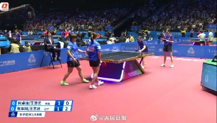 乒乓球女团河北队进4强