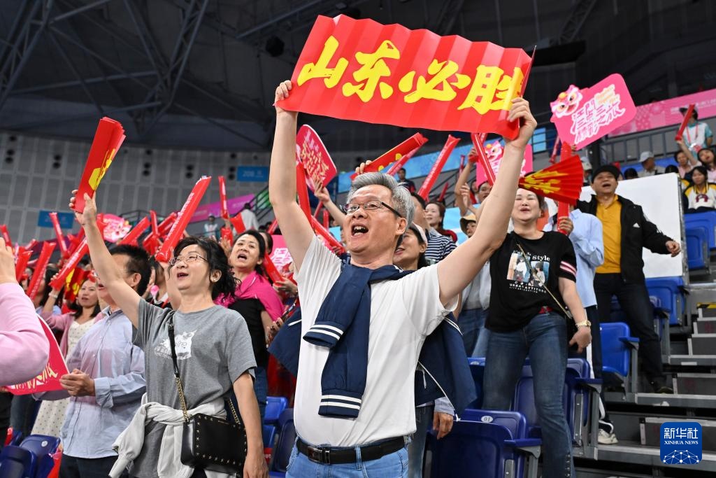 全运会女子20岁以下组1-4名半决赛：山东队胜江苏队