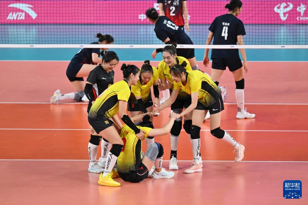 全运会女子20岁以下组1-4名半决赛：山东队胜江苏队