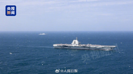 福建舰入列后第一次海上实兵训练