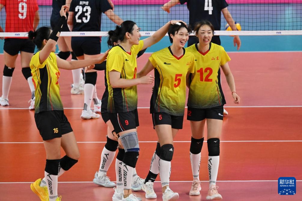 全运会女子20岁以下组1-4名半决赛：山东队胜江苏队