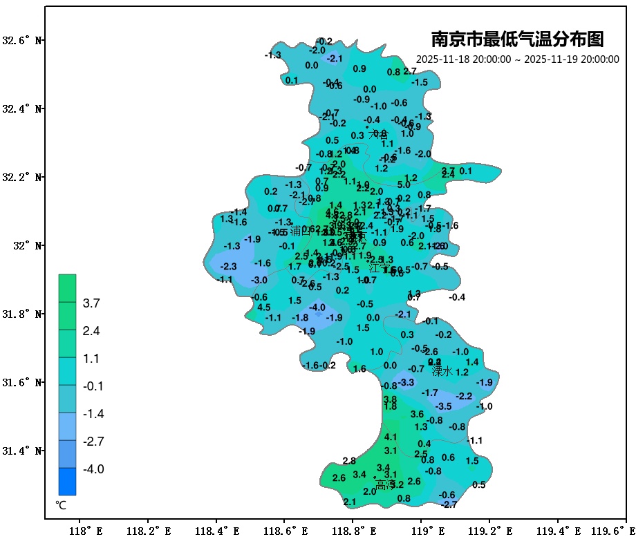 南京:最低-4℃,马上大反转 南京:最低-4℃,马上大反转