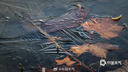 秋尽冬生 北京湖面开启冰封模式 秋尽冬生 北京湖面开启冰封模式