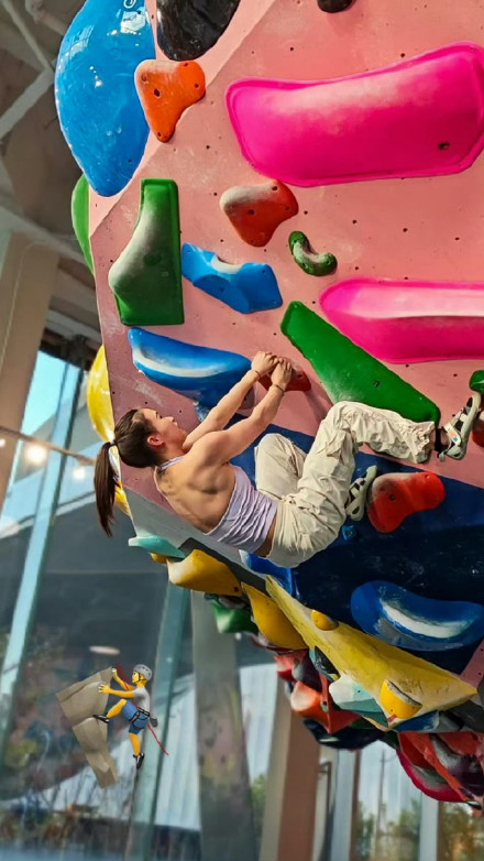 陈芋汐这肌肉线条太绝了