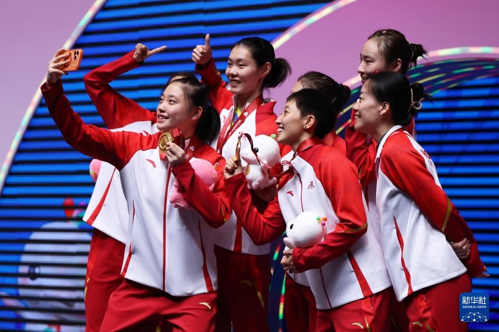 十五运会乒乓球——女子团体金牌赛：山东队夺冠