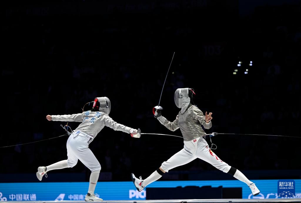 十五运会击剑——女子佩剑团体金牌赛：江苏队夺冠