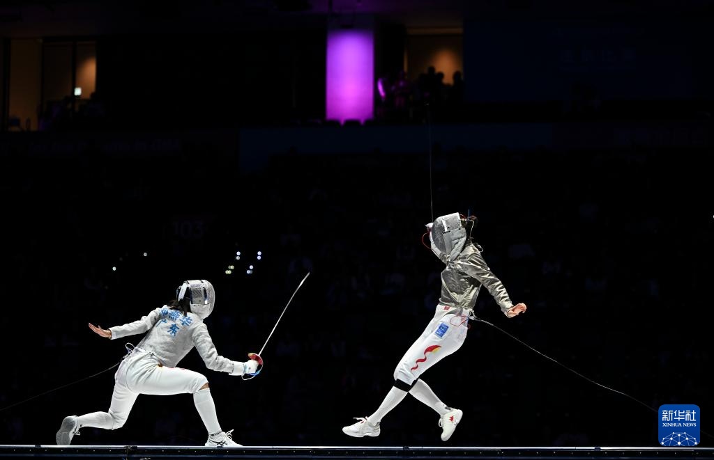 十五运会击剑——女子佩剑团体金牌赛：江苏队夺冠