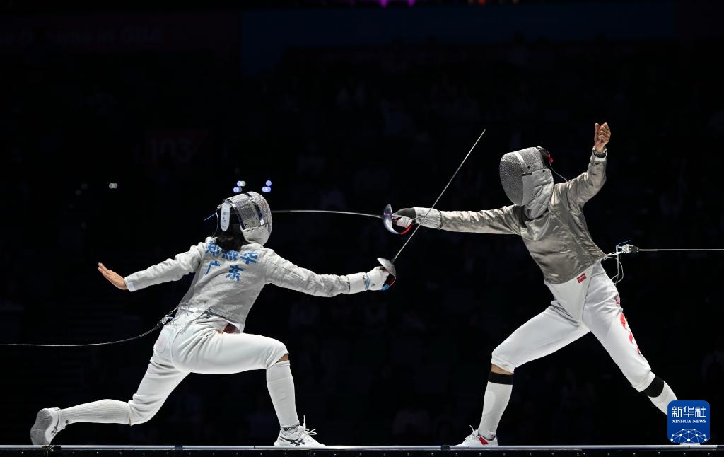十五运会击剑——女子佩剑团体金牌赛：江苏队夺冠