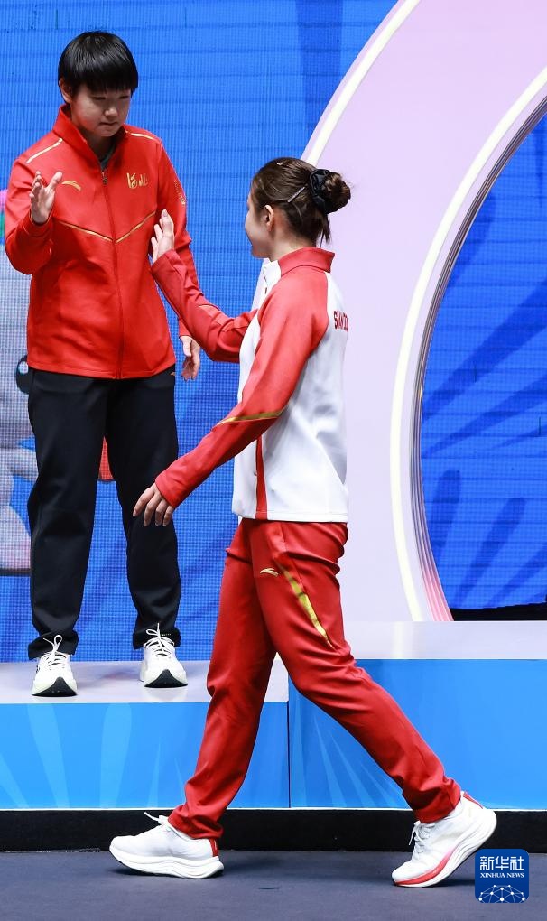 十五运会乒乓球——女子团体金牌赛：山东队夺冠