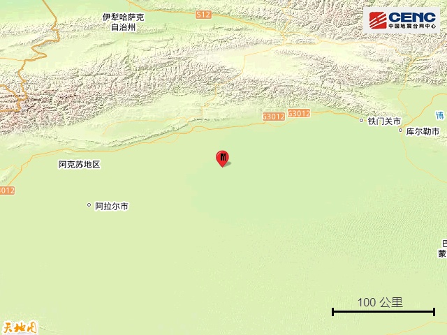 新疆阿克苏地区库车市发生3.1级地震，震源深度19千米