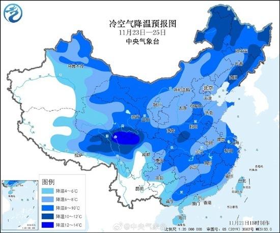 未来将有三股冷空气轮番到场 目前多地仍将以升温为主