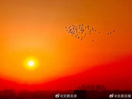 美好!北京晚霞就是甜蜜的颜色 美好!北京晚霞就是甜蜜的颜色