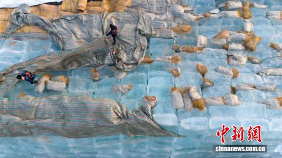 “厚棉被”揭开，哈尔滨冰雪大世界20万立方米存冰启用