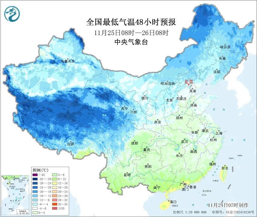 今夜 “速冻” 模式开启，上海多区发布寒潮蓝色预警！周四还有新一股冷空气