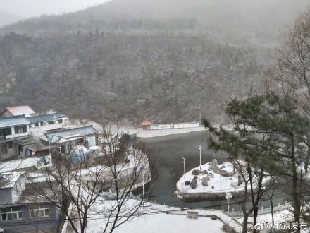 银装素裹,北京门头沟山区下雪了! 银装素裹,北京门头沟山区下雪了!