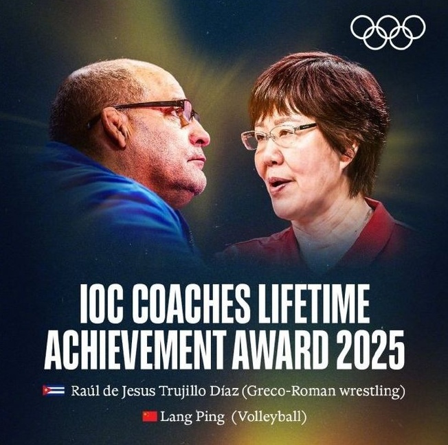 郎平获国际奥委会教练终身成就奖,中国排协祝贺 郎平获国际奥委会教练终身成就奖,中国排协祝贺