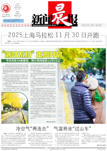 上海步入最美秋叶季 44条道路启动落叶不扫 上海步入最美秋叶季 44条道路启动落叶不扫