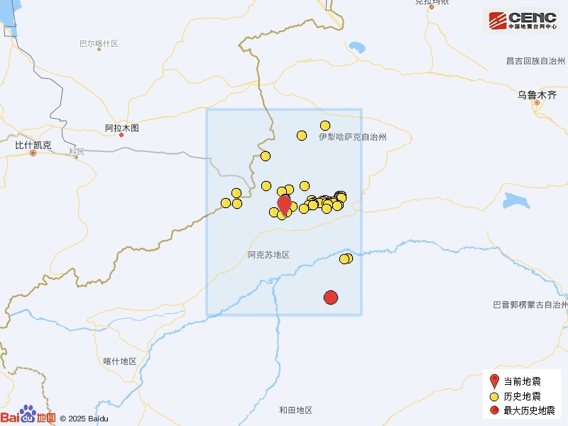 新疆阿克苏地区拜城县发生3.1级地震,震源深度10千米 新疆阿克苏地区拜城县发生3.1级地震,震源深度10千米