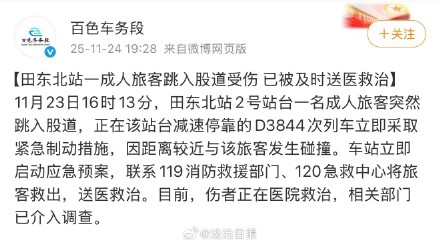 官方通报旅客跳入股道与动车发生碰撞 官方通报旅客跳入股道与动车发生碰撞