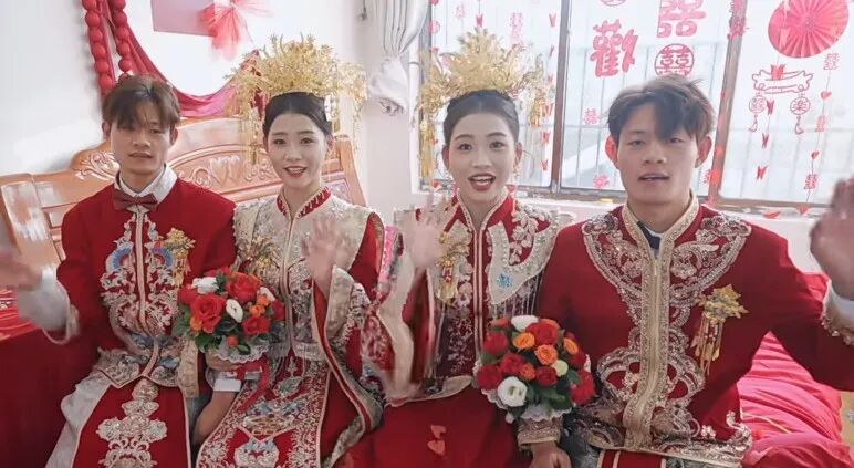 河南双胞胎兄弟同天迎娶双胞胎姐妹,网友:复制粘贴的幸福 河南双胞胎兄弟同天迎娶双胞胎姐妹,网友:复制粘贴的幸福