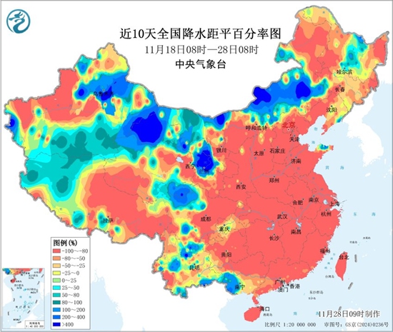 南方多地近期出现同期少见的干燥！雨雪何时能来“润燥”？