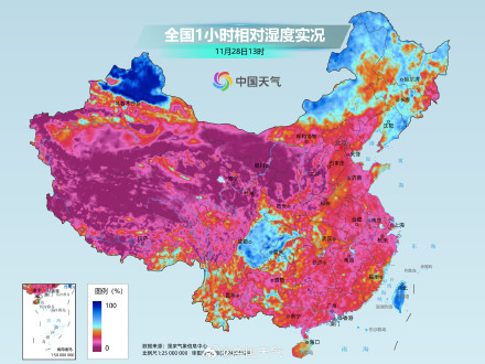 南方局地干燥程度同期少见