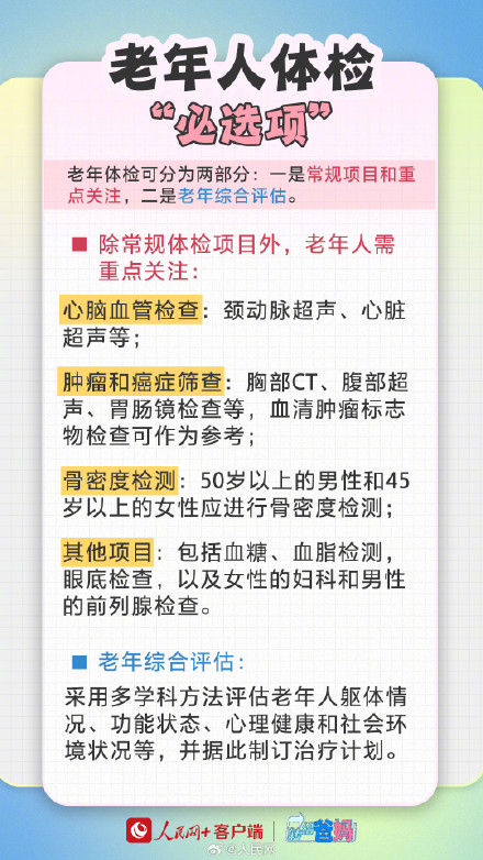 带爸妈体检都要查什么？
