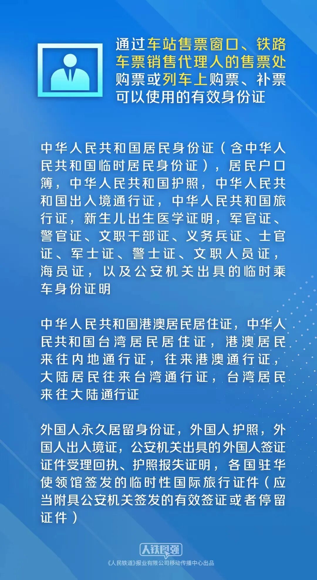 除了身份证，乘火车有效证件还有什么？