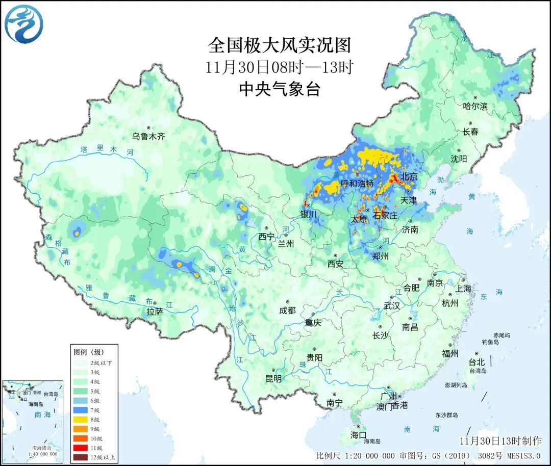 寒潮来袭！天津气温跌至-9℃，10级大风+沙尘天气