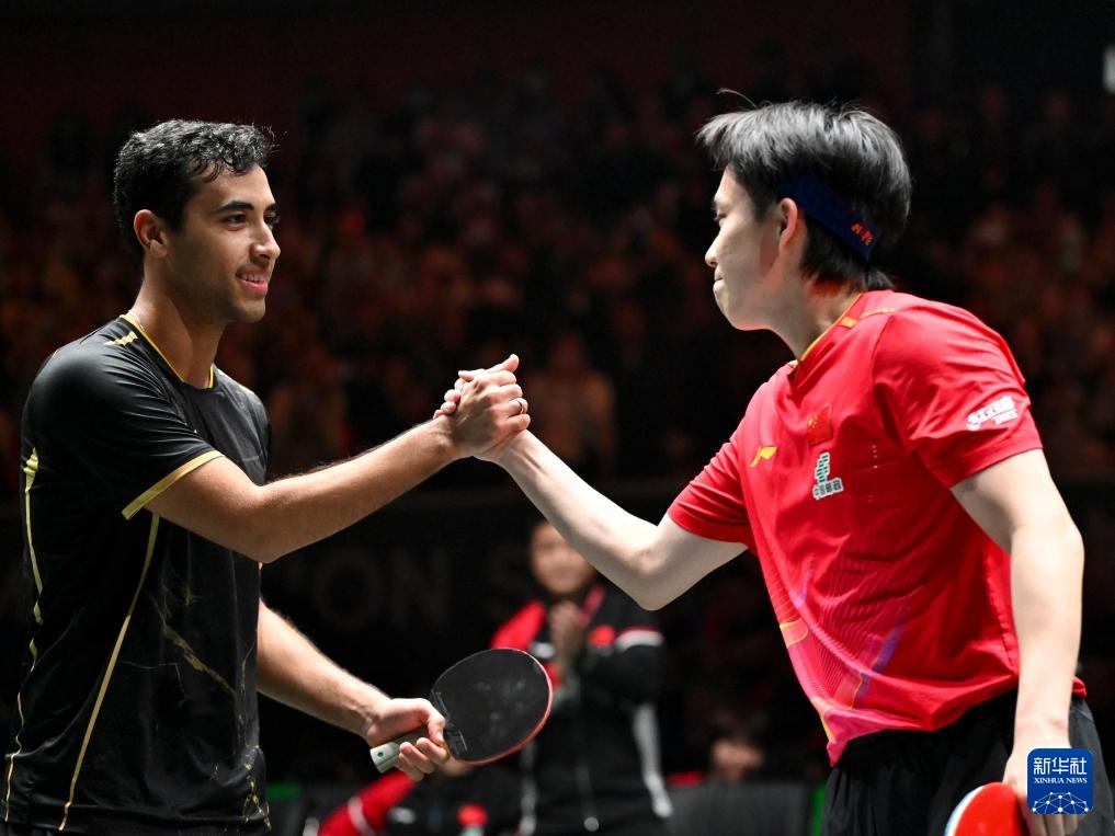 国际乒联混合团体世界杯：中国队胜埃及队