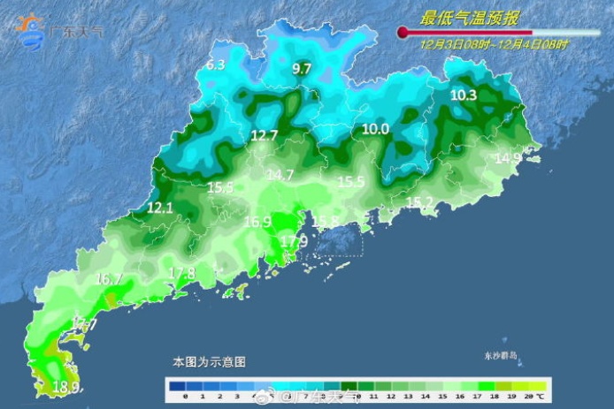 12月，广东预计有5次冷空气过程