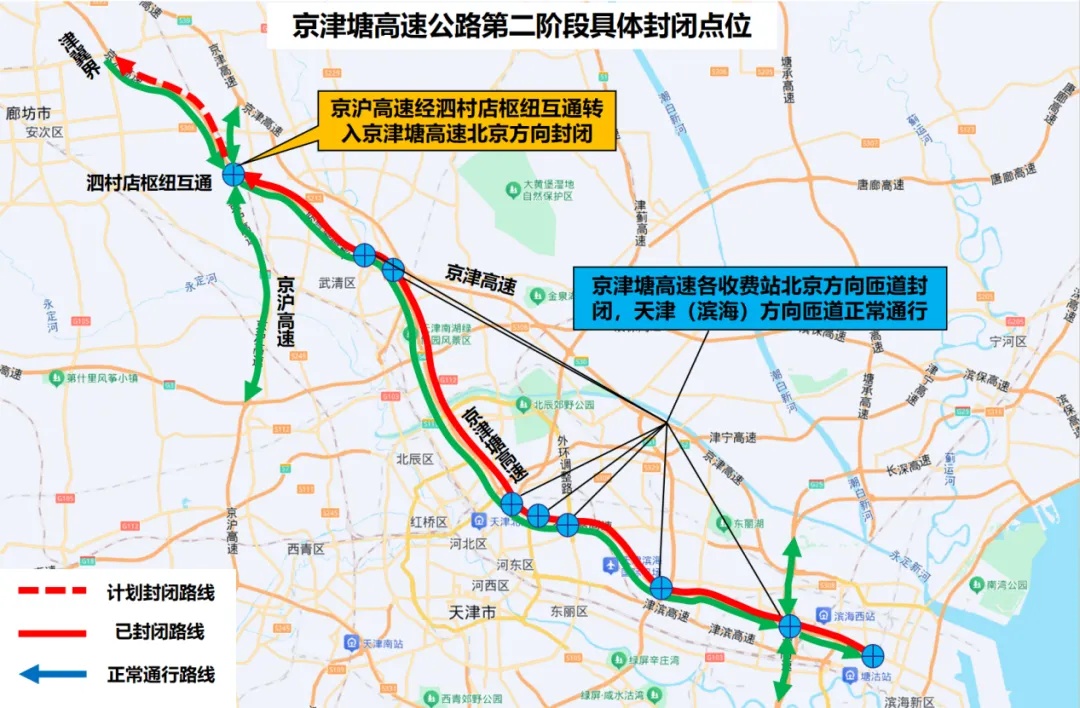 提醒 | 下周一起，全线封闭！走京津塘高速请注意！