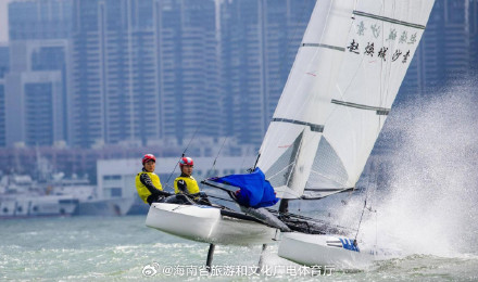 2025年全国帆船冠军赛在海口开赛