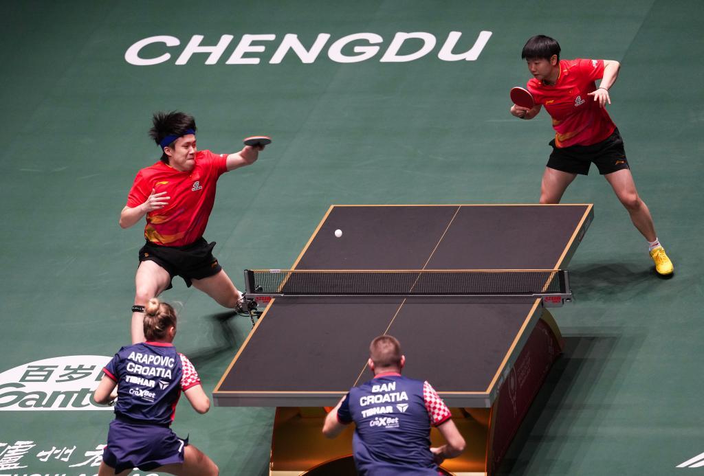 乒乓球混合团体世界杯：中国队取四连胜