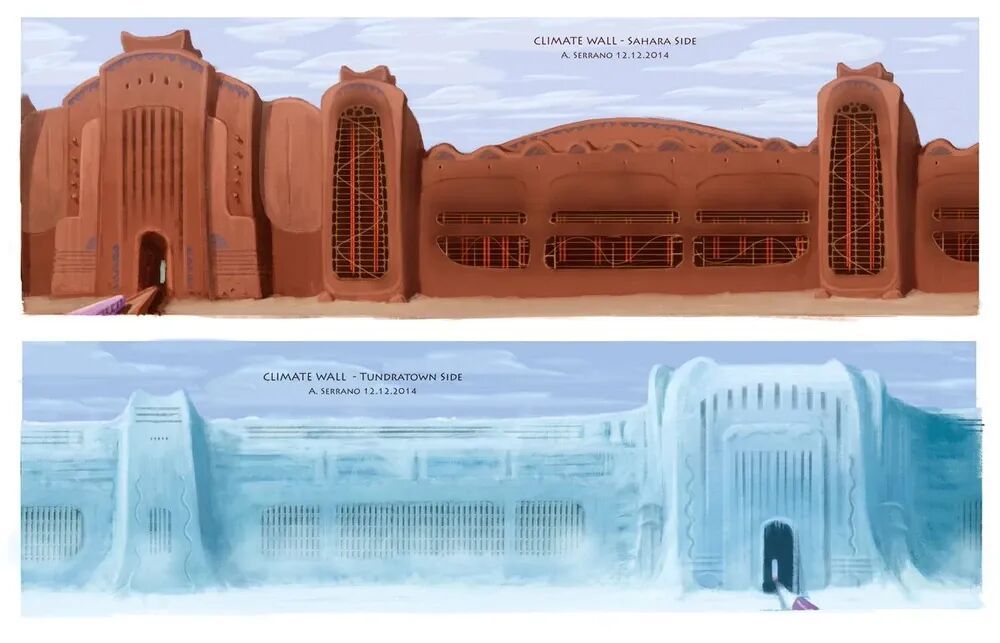 《疯狂动物城2》中的“气候墙”,是它?! 《疯狂动物城2》中的“气候墙”,是它?!