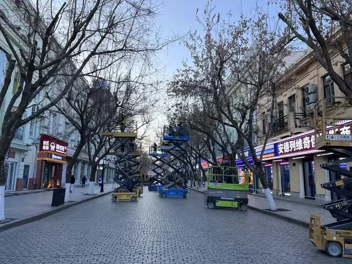 亮灯倒计时！瑞马踏雪迎宾客，中央大街用光影“复活” 冰雪童话