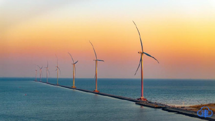 滨海新区新港九号路现“自然与科技”同框盛景 滨海新区新港九号路现“自然与科技”同框盛景