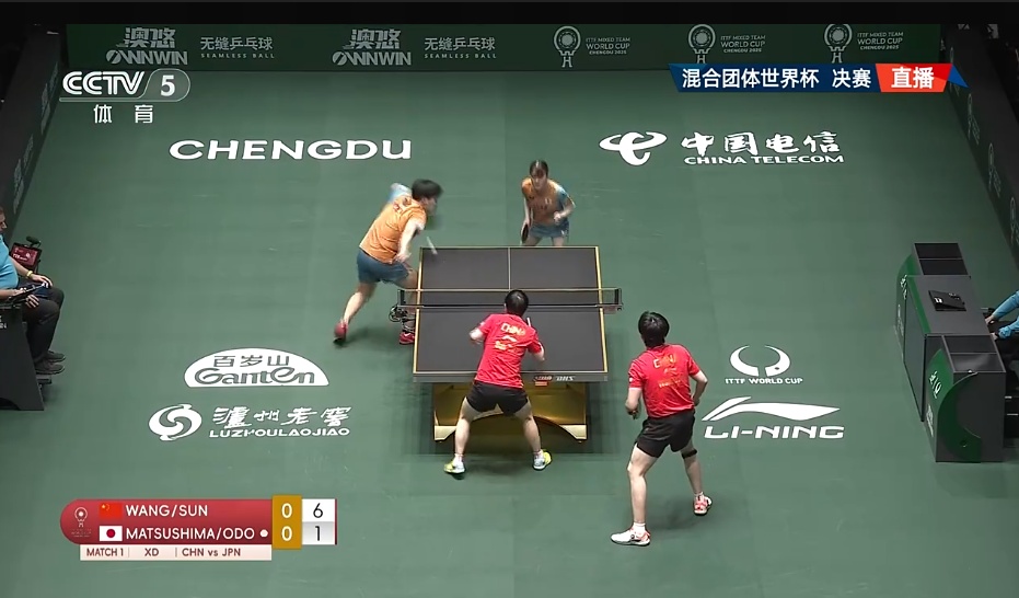 国乒击败日本队，夺冠！