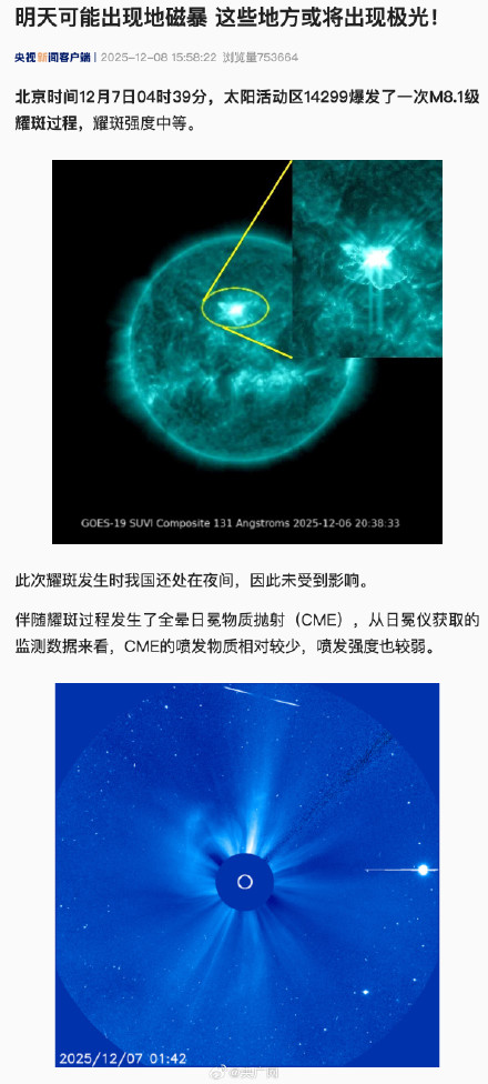 注意看！明天这些地方或出现极光