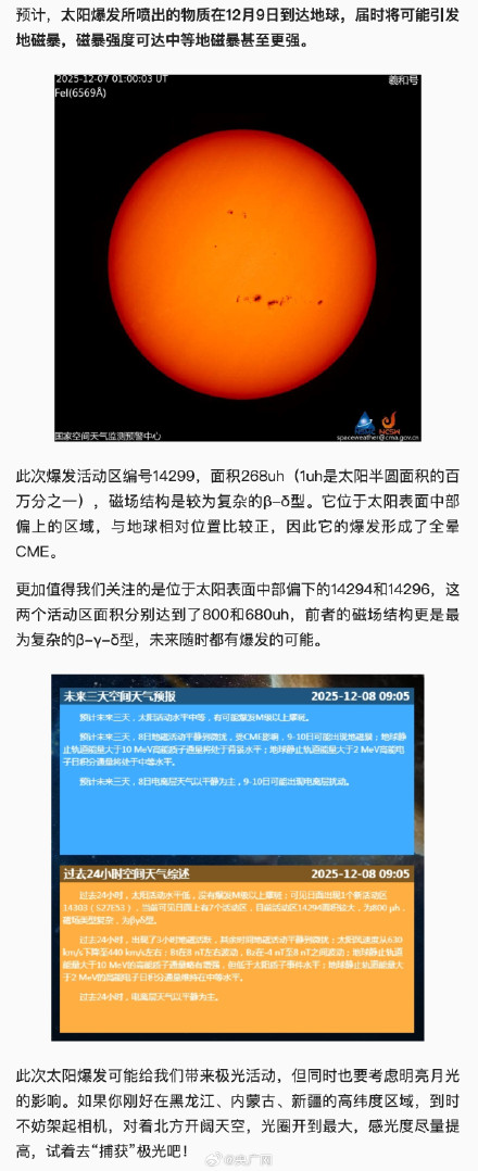 注意看！明天这些地方或出现极光