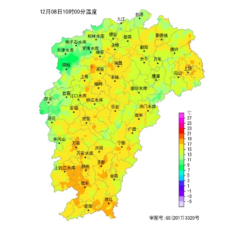 冷空气南下！江西最低气温低至0℃！