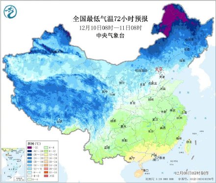 华北黄淮局地暴雪！我国大部地区将出现今冬以来最低气温！