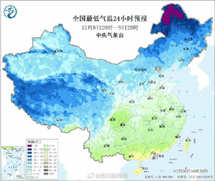 四川湿冷魔法攻击即将上线 本周末成都最低气温将降至1℃