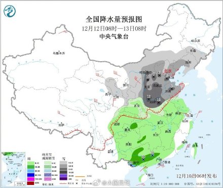全国初雪地图来了