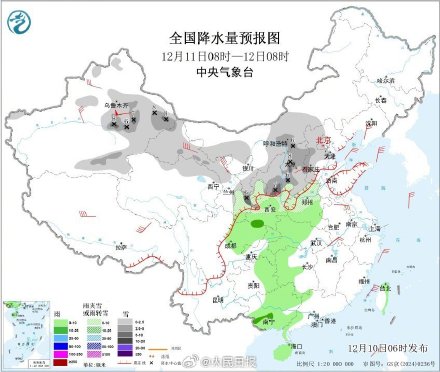 全国初雪地图来了
