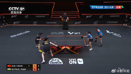 王楚钦孙颖莎混双首战告捷