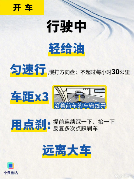 转存！雪天出行必看这组图