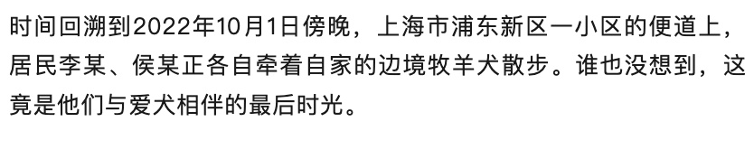 “实在受不了”！上海一女子在小区草地投毒，2只宠犬殒命，法院判决→