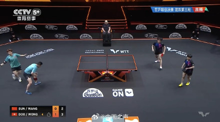 孙颖莎/王楚钦混双3连胜 赞！加油！